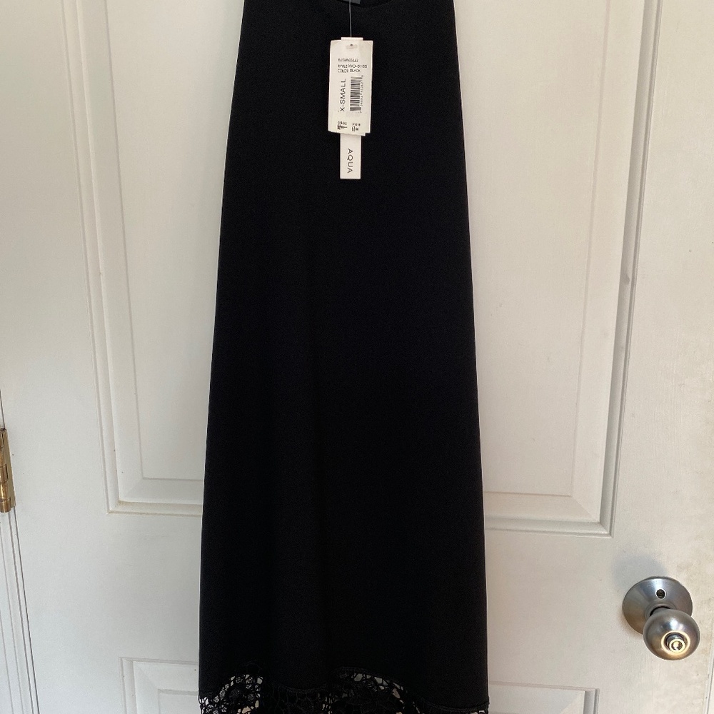 Aqua Black Dress